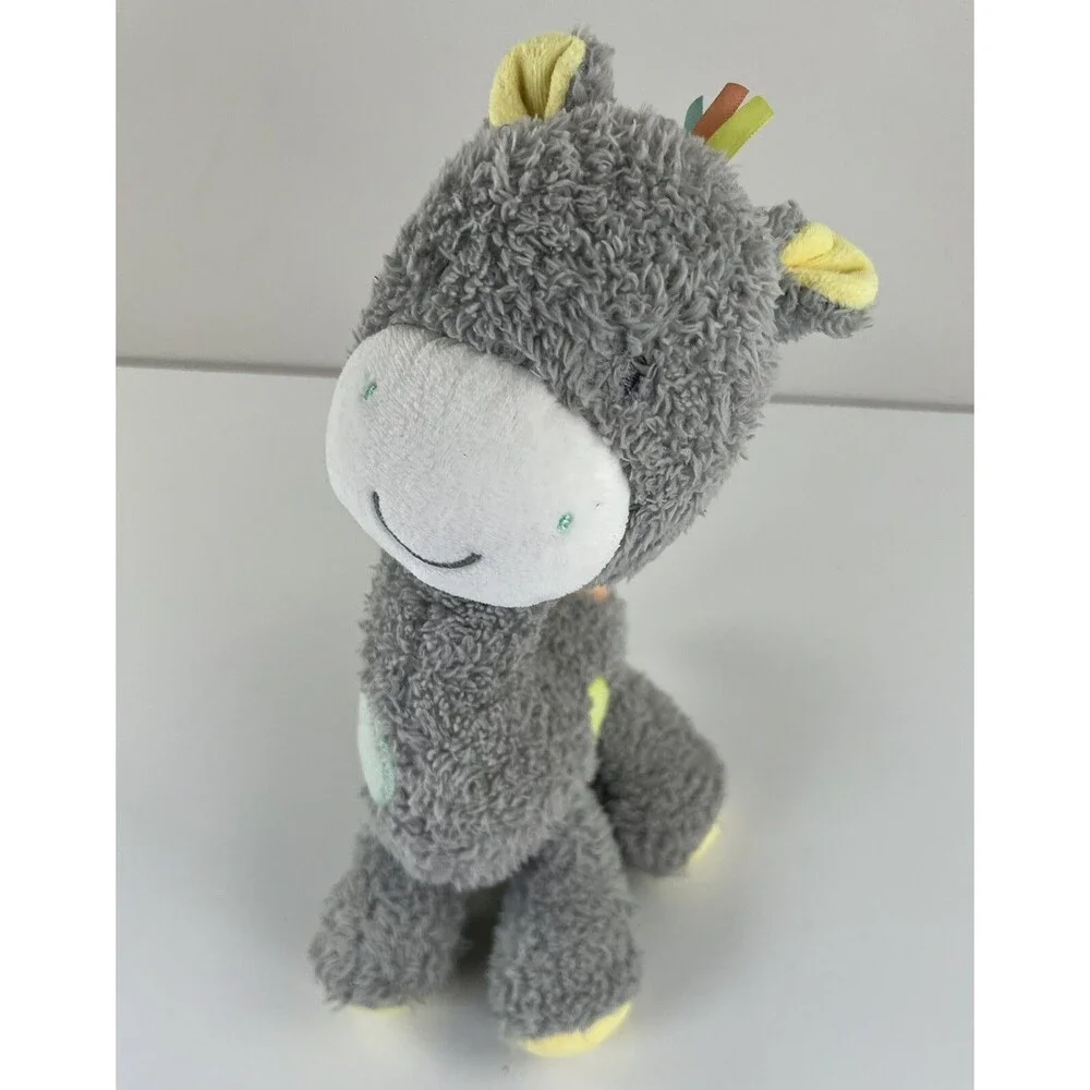 Okie Dokie Gray & Yellow Soft Plush 10